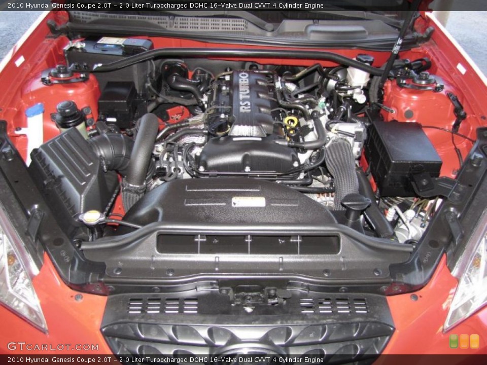 2.0 Liter Turbocharged DOHC 16-Valve Dual CVVT 4 Cylinder Engine for the 2010 Hyundai Genesis Coupe #40606641