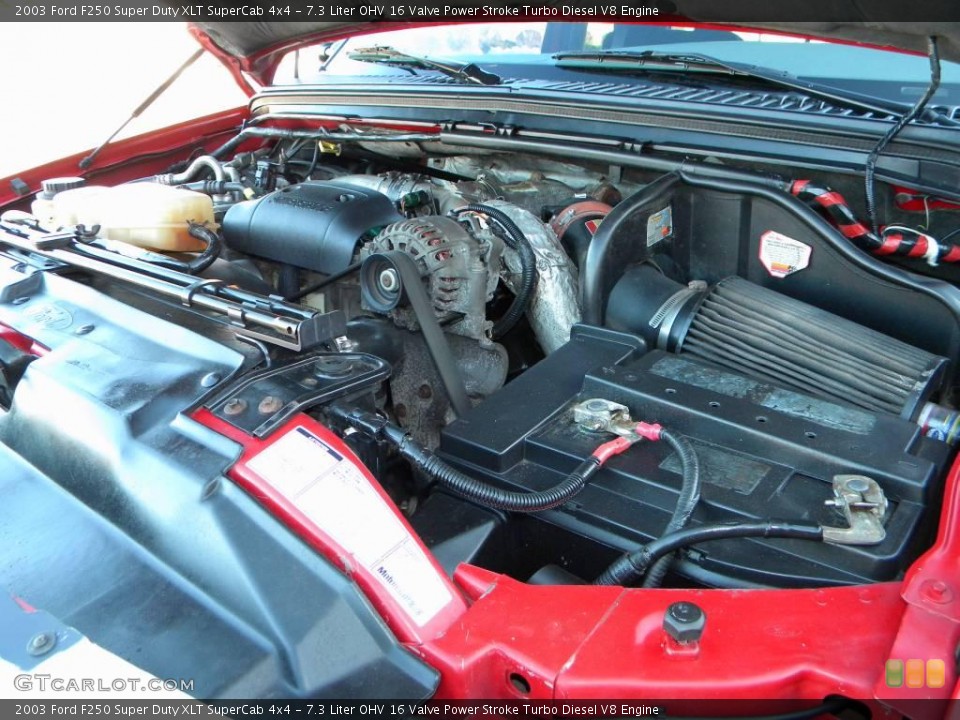 7.3 Liter OHV 16 Valve Power Stroke Turbo Diesel V8 Engine for the 2003 Ford F250 Super Duty #40608257