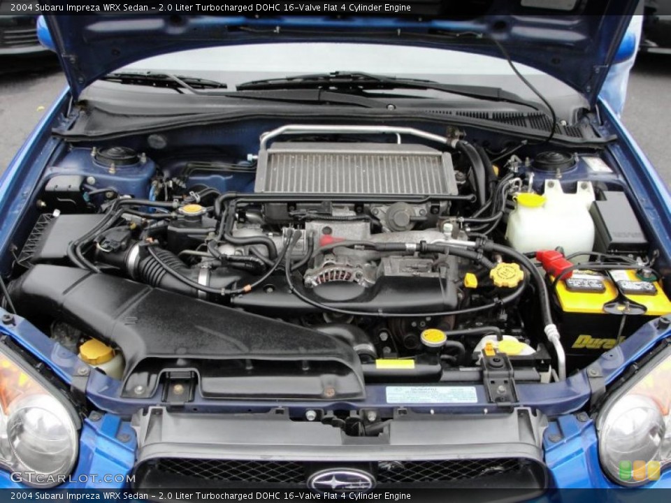 2.0 Liter Turbocharged DOHC 16-Valve Flat 4 Cylinder Engine for the 2004 Subaru Impreza #40608673