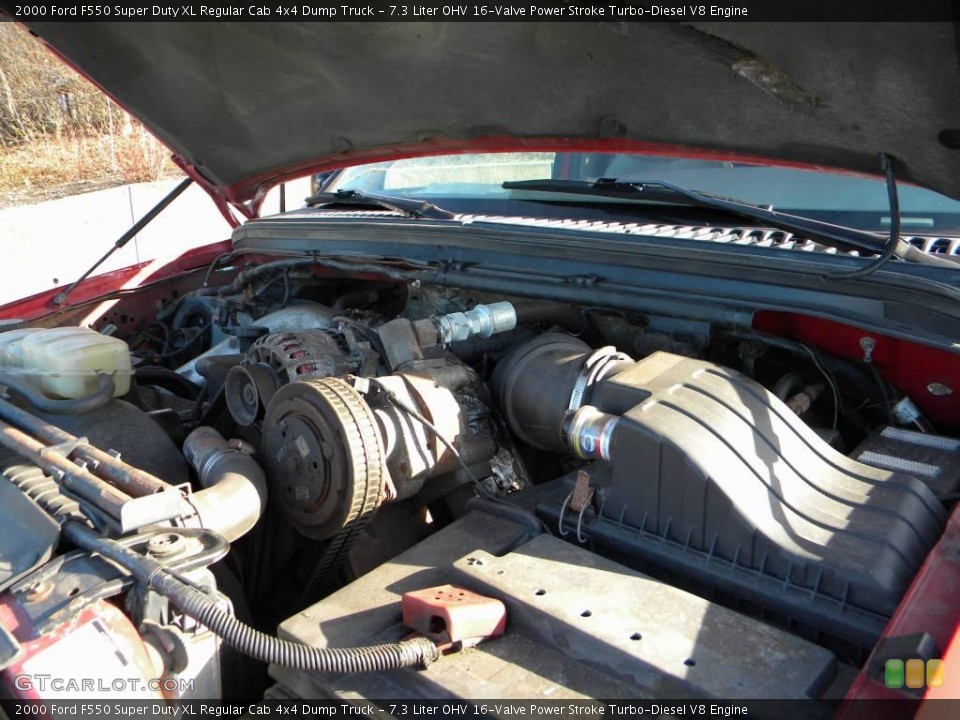 7.3 Liter OHV 16-Valve Power Stroke Turbo-Diesel V8 2000 Ford F550 Super Duty Engine