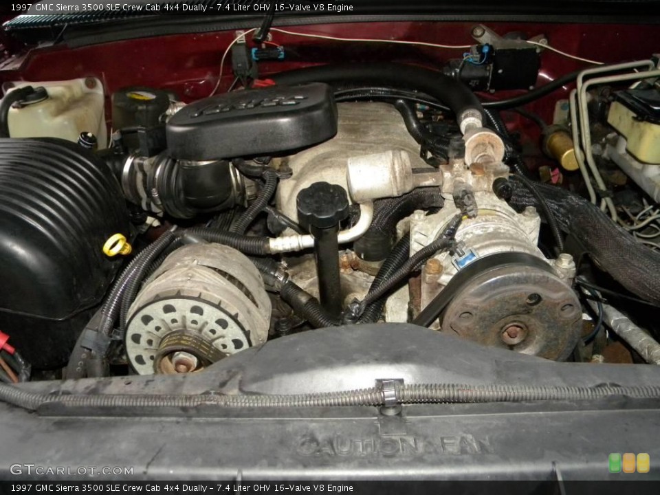 7.4 Liter OHV 16-Valve V8 Engine for the 1997 GMC Sierra 3500 #40625382
