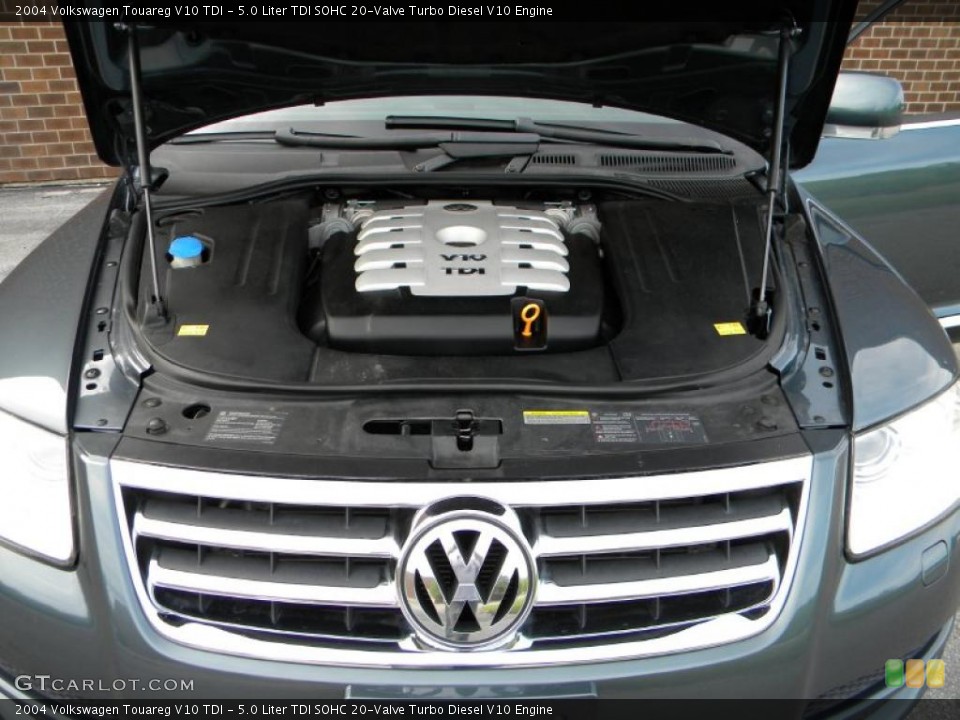 5.0 Liter TDI SOHC 20-Valve Turbo Diesel V10 Engine for the 2004 Volkswagen Touareg #40628546
