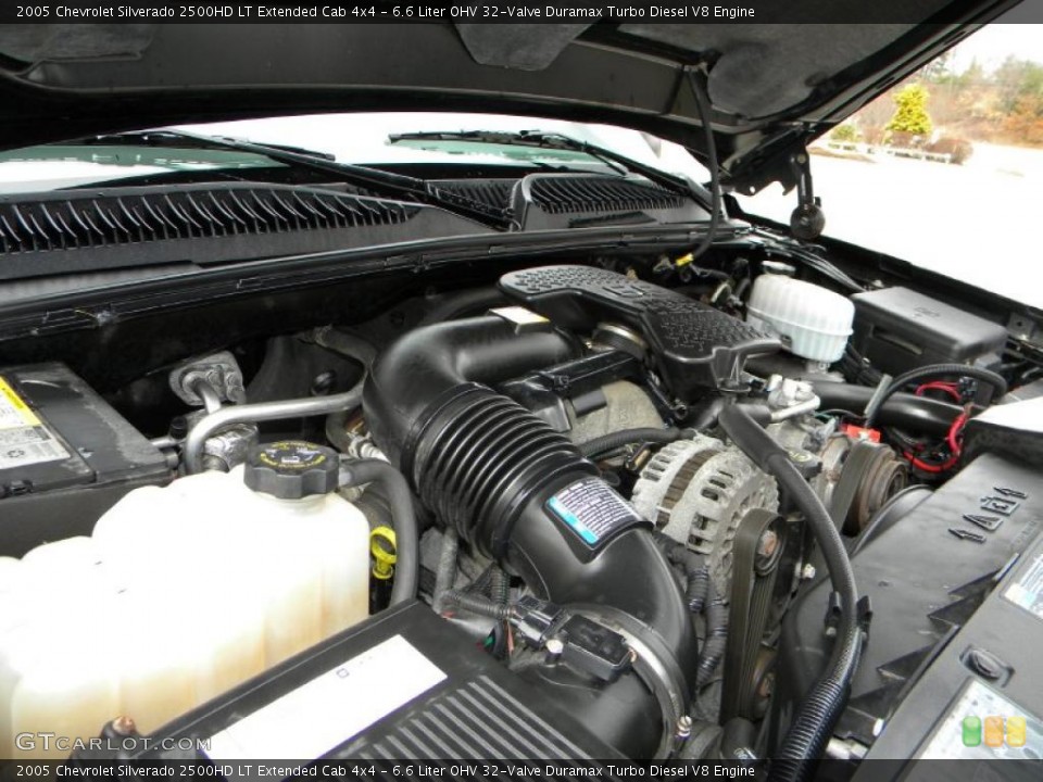 6.6 Liter OHV 32-Valve Duramax Turbo Diesel V8 Engine for the 2005 Chevrolet Silverado 2500HD #40629750