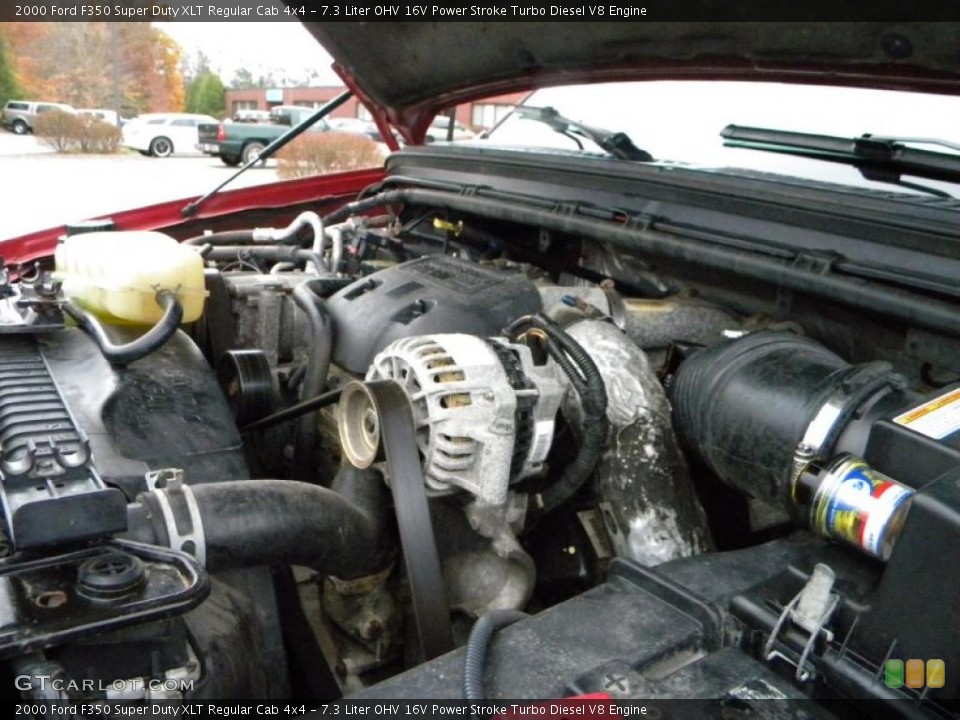 7.3 Liter OHV 16V Power Stroke Turbo Diesel V8 Engine for the 2000 Ford F350 Super Duty #40632910