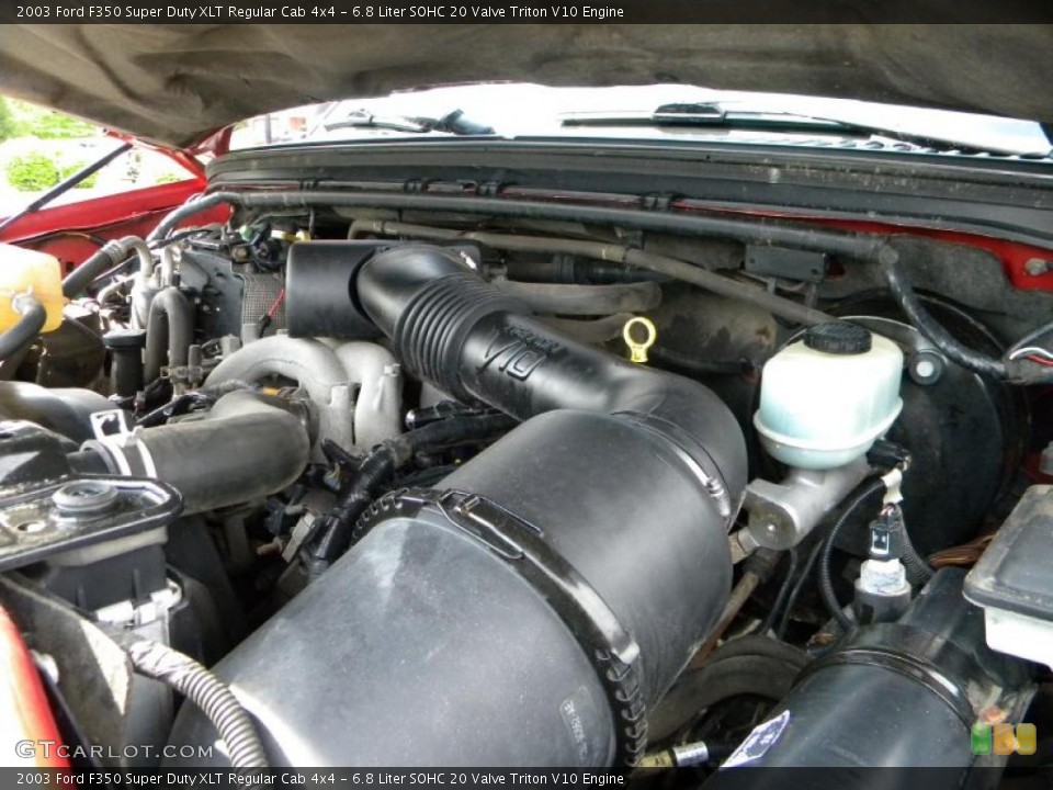 6.8 Liter SOHC 20 Valve Triton V10 Engine for the 2003 Ford F350 Super Duty #40635226