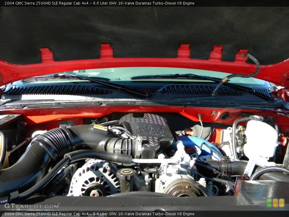 6.6 Liter OHV 16-Valve Duramax Turbo-Diesel V8 Engine for the 2004 GMC Sierra 2500HD #40637758