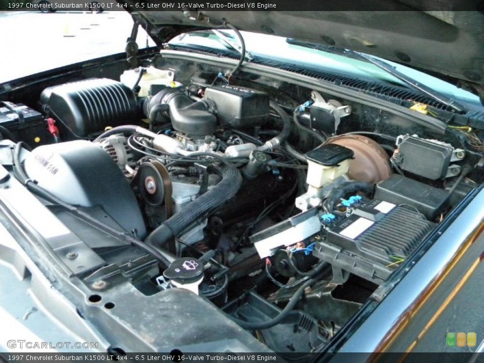 6.5 Liter OHV 16-Valve Turbo-Diesel V8 Engine for the 1997 Chevrolet Suburban #40641850