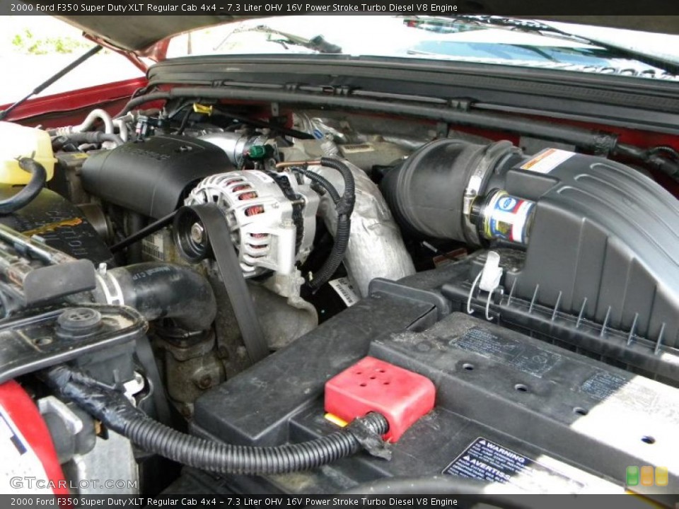 7.3 Liter OHV 16V Power Stroke Turbo Diesel V8 Engine for the 2000 Ford F350 Super Duty #40644234