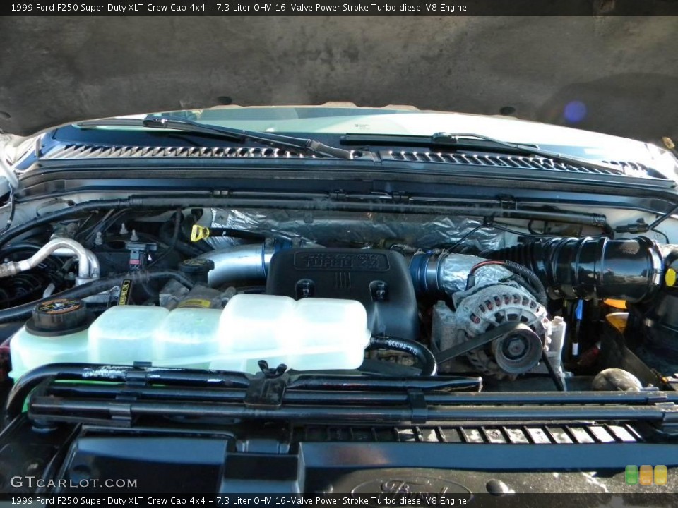 7.3 Liter OHV 16-Valve Power Stroke Turbo diesel V8 Engine for the 1999 Ford F250 Super Duty #40645990
