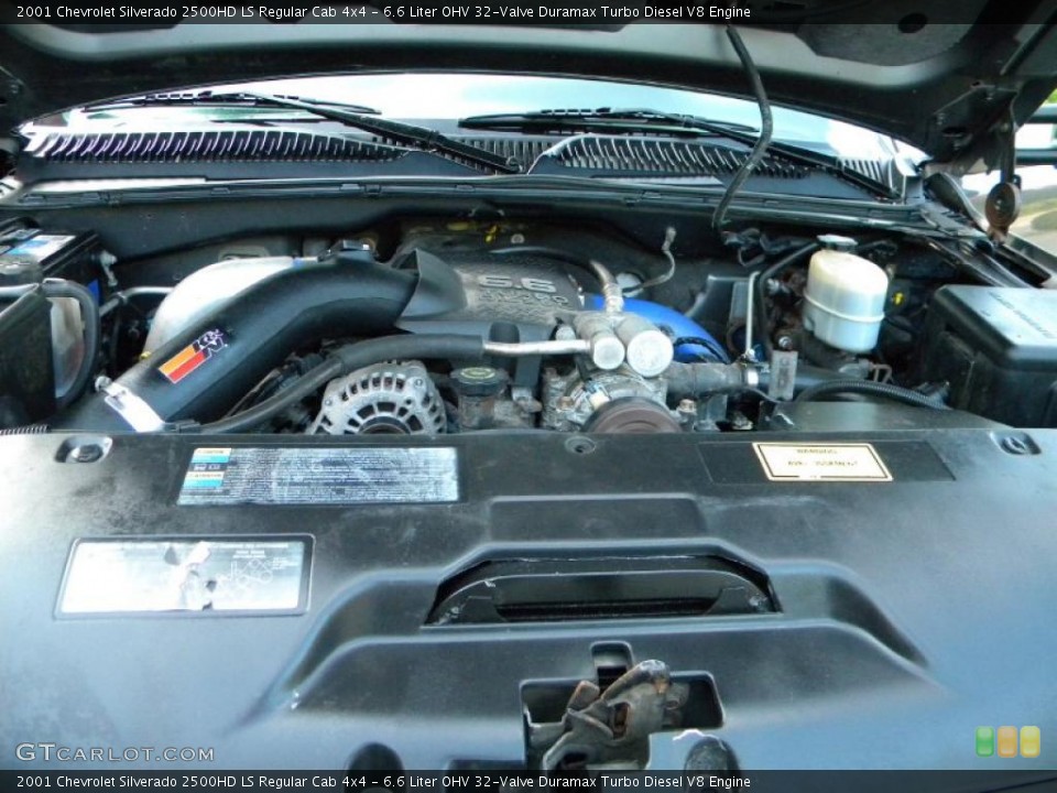 6.6 Liter OHV 32-Valve Duramax Turbo Diesel V8 Engine for the 2001 Chevrolet Silverado 2500HD #40648002