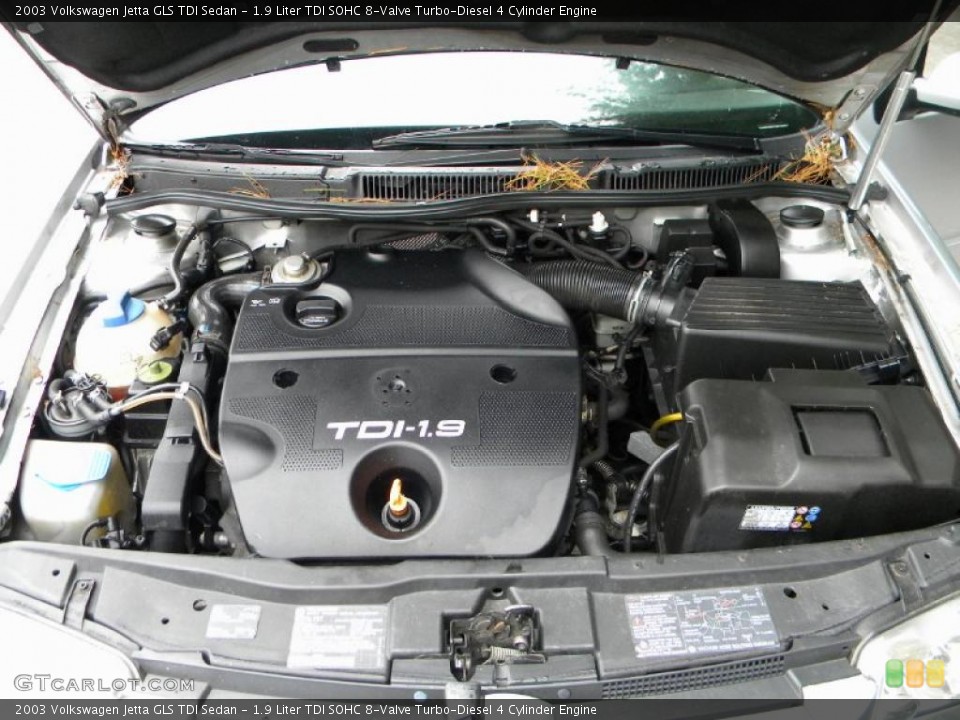 1.9 Liter TDI SOHC 8-Valve Turbo-Diesel 4 Cylinder Engine for the 2003 Volkswagen Jetta #40648990