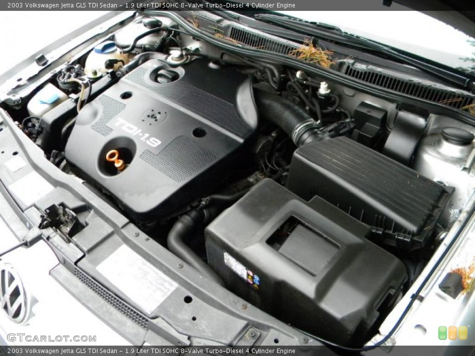 1.9 Liter TDI SOHC 8-Valve Turbo-Diesel 4 Cylinder Engine for the 2003 Volkswagen Jetta #40649014