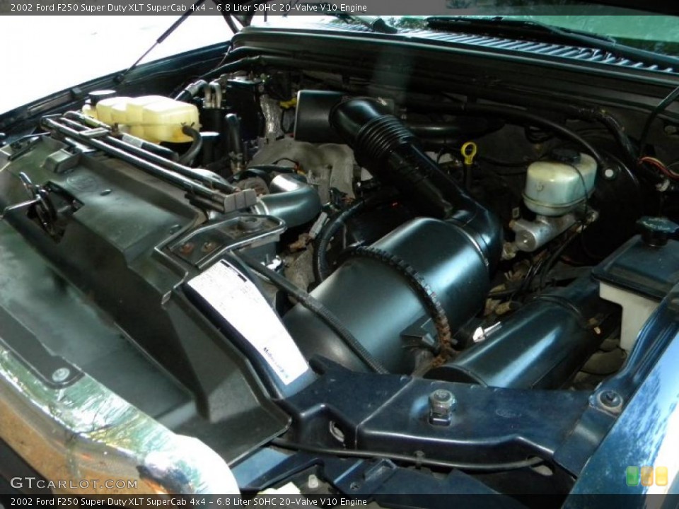 6.8 Liter SOHC 20-Valve V10 Engine for the 2002 Ford F250 Super Duty #40649282