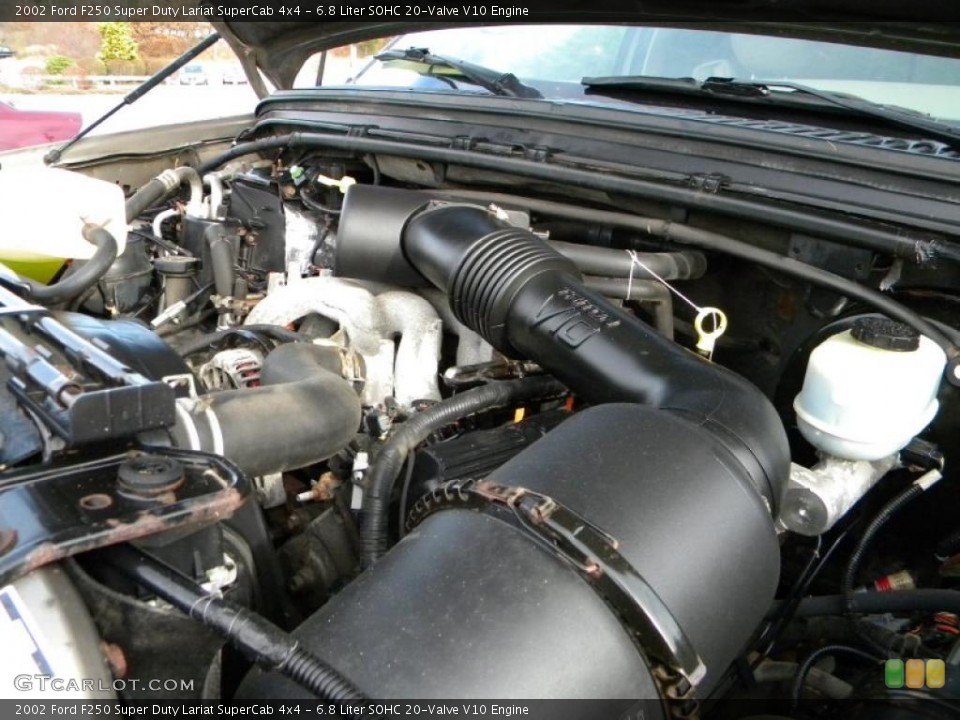 6.8 Liter SOHC 20-Valve V10 Engine for the 2002 Ford F250 Super Duty #40652255