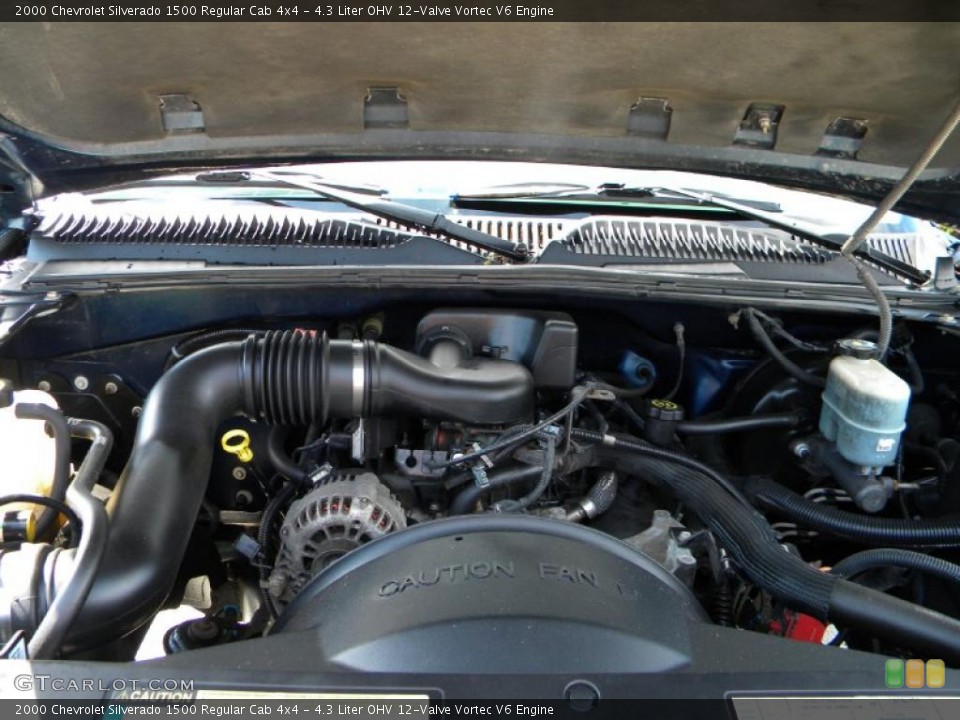 4.3 Liter OHV 12-Valve Vortec V6 Engine for the 2000 Chevrolet Silverado 1500 #40655451