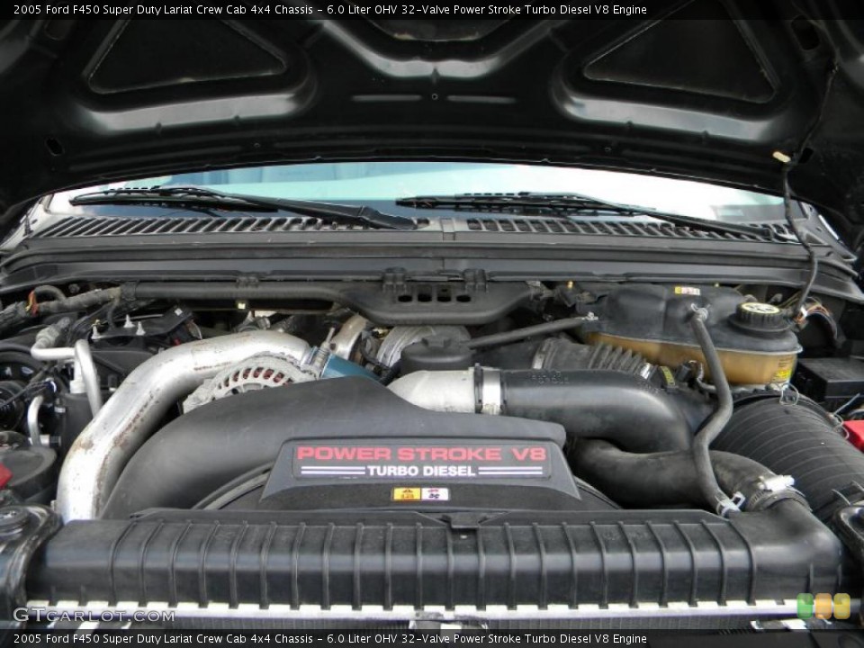 6.0 Liter OHV 32-Valve Power Stroke Turbo Diesel V8 2005 Ford F450 Super Duty Engine