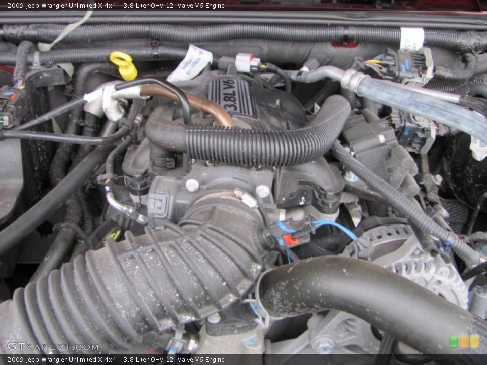 3.8 Liter OHV 12-Valve V6 Engine for the 2009 Jeep Wrangler Unlimited #40661859