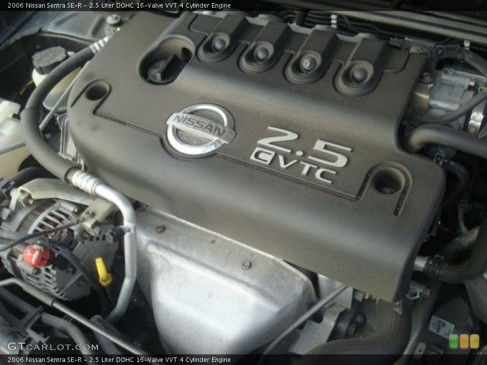 2.5 Liter DOHC 16-Valve VVT 4 Cylinder 2006 Nissan Sentra Engine