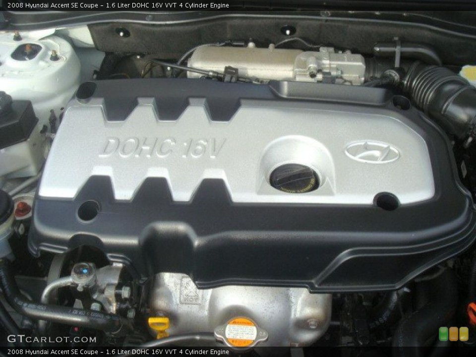 1.6 Liter DOHC 16V VVT 4 Cylinder Engine for the 2008 Hyundai Accent #40671298