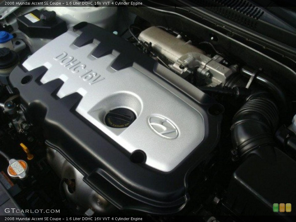 1.6 Liter DOHC 16V VVT 4 Cylinder Engine for the 2008 Hyundai Accent #40671302