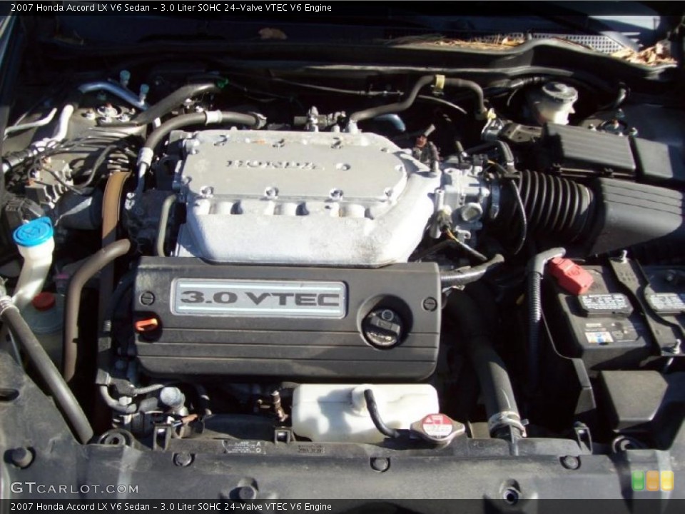 3.0 Liter SOHC 24-Valve VTEC V6 Engine for the 2007 Honda Accord #40676438