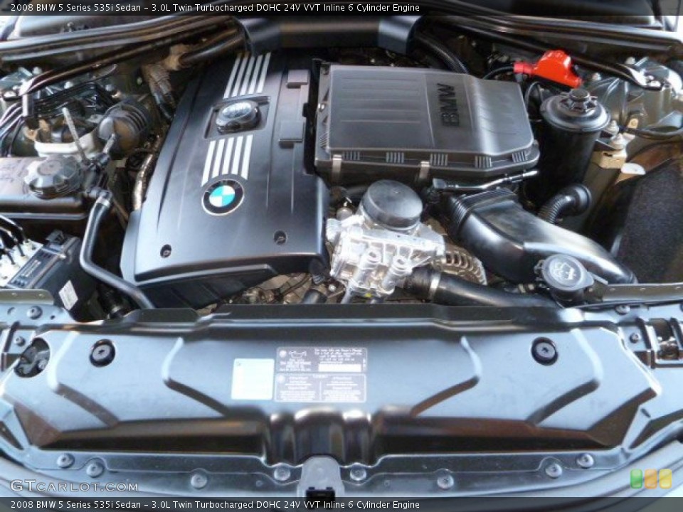 3.0L Twin Turbocharged DOHC 24V VVT Inline 6 Cylinder Engine for the 2008 BMW 5 Series #40677322