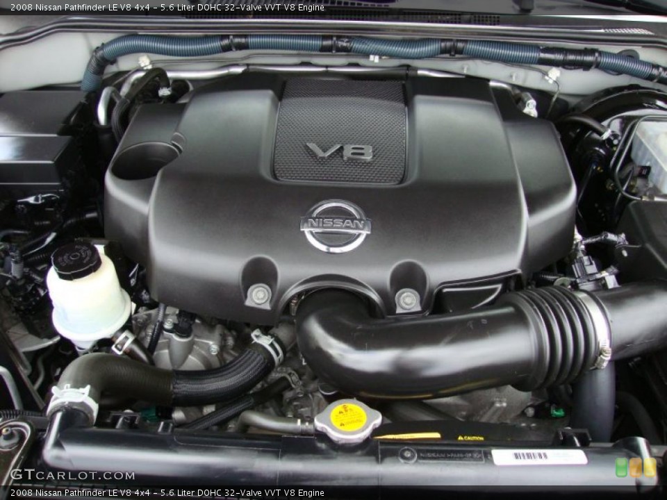 5.6 Liter DOHC 32-Valve VVT V8 Engine for the 2008 Nissan Pathfinder #40679374