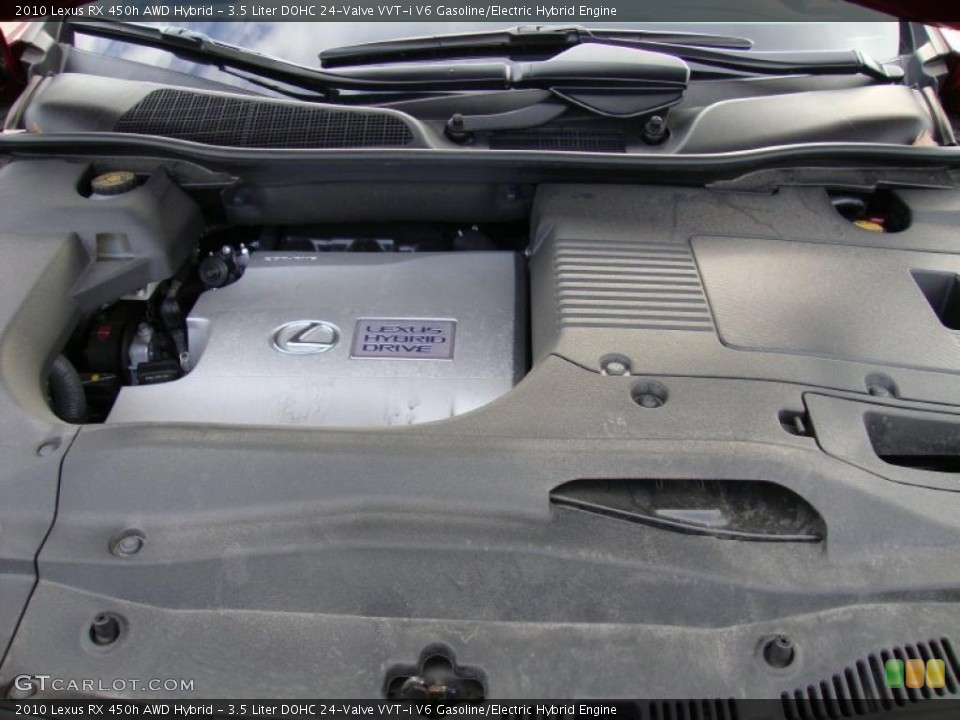 3.5 Liter DOHC 24-Valve VVT-i V6 Gasoline/Electric Hybrid Engine for the 2010 Lexus RX #40680882