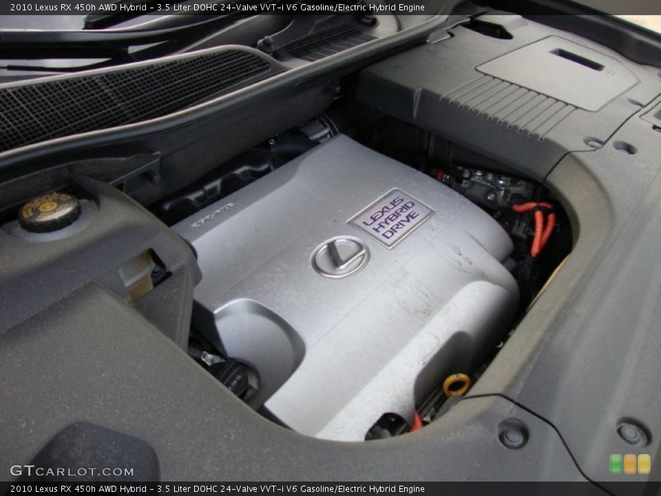 3.5 Liter DOHC 24-Valve VVT-i V6 Gasoline/Electric Hybrid Engine for the 2010 Lexus RX #40680898