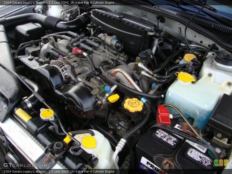 2.5 Liter SOHC 16-Valve Flat 4 Cylinder Engine for the 2004 Subaru Legacy #40682562