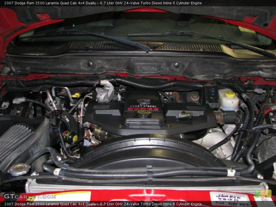 6.7 Liter OHV 24-Valve Turbo Diesel Inline 6 Cylinder Engine for the 2007 Dodge Ram 3500 #40685946