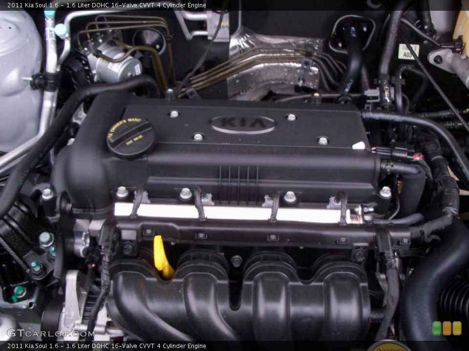 1.6 Liter DOHC 16-Valve CVVT 4 Cylinder Engine for the 2011 Kia Soul #40689518