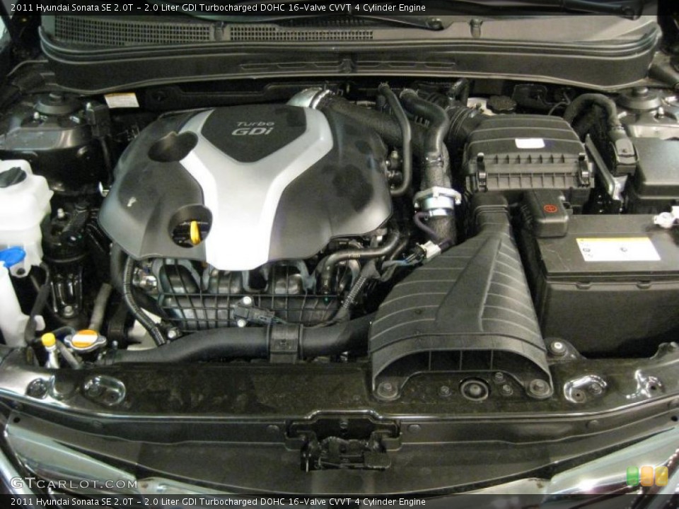 2.0 Liter GDI Turbocharged DOHC 16-Valve CVVT 4 Cylinder Engine for the 2011 Hyundai Sonata #40706981