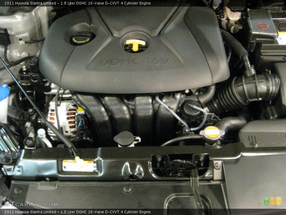 1.8 Liter DOHC 16-Valve D-CVVT 4 Cylinder Engine for the 2011 Hyundai Elantra #40707833