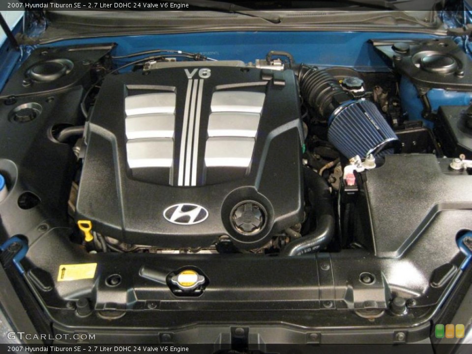 2.7 Liter DOHC 24 Valve V6 Engine for the 2007 Hyundai Tiburon #40709601