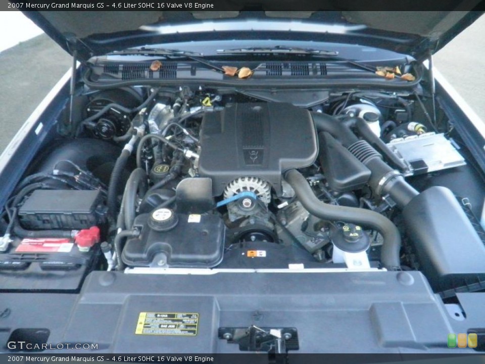 4.6 Liter SOHC 16 Valve V8 2007 Mercury Grand Marquis Engine