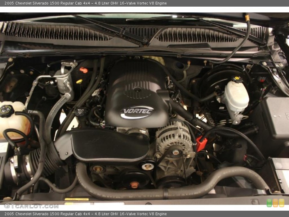 4.8 Liter OHV 16-Valve Vortec V8 Engine for the 2005 Chevrolet Silverado 1500 #40726634
