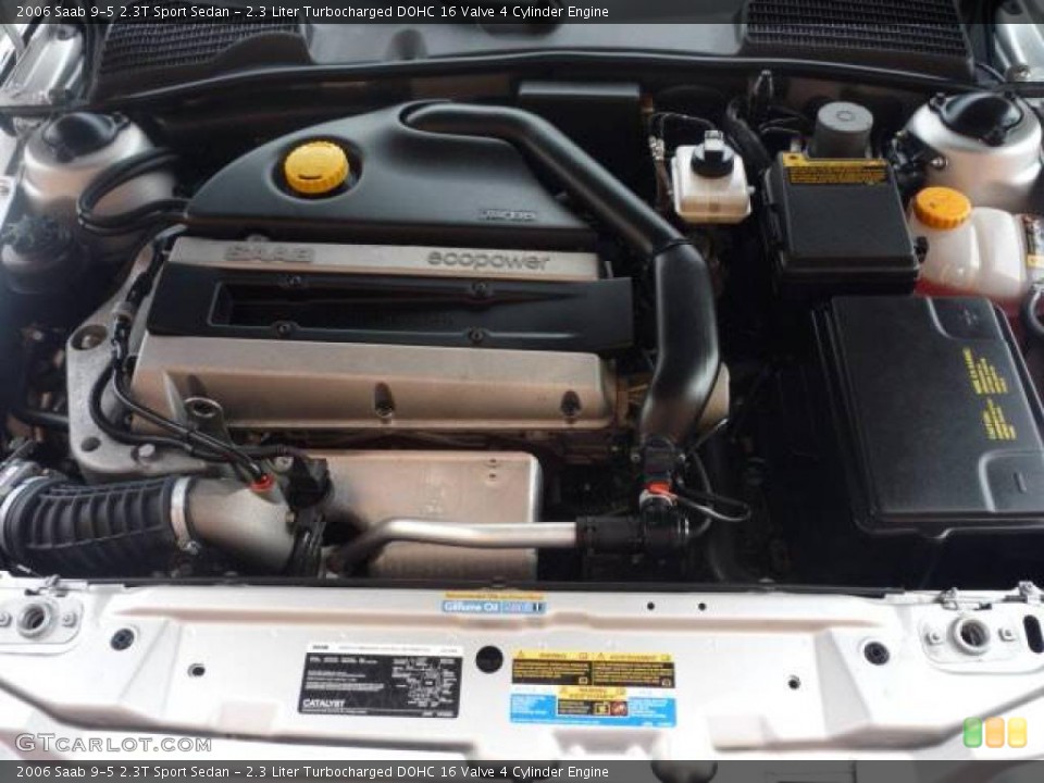 2.3 Liter Turbocharged DOHC 16 Valve 4 Cylinder Engine for the 2006 Saab 9-5 #4072784