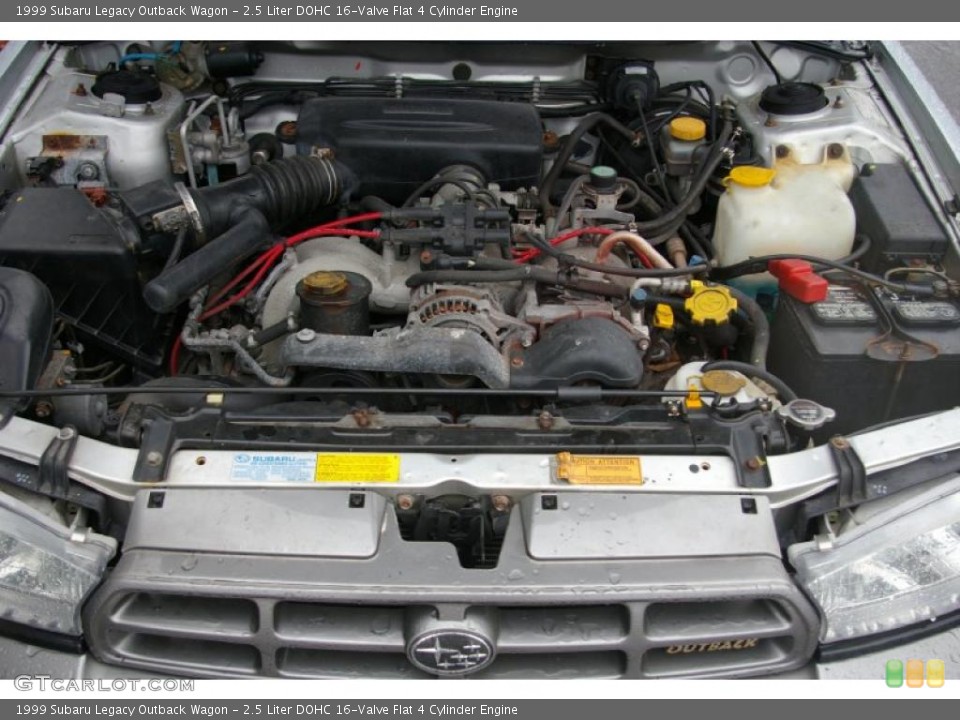 2.5 Liter DOHC 16-Valve Flat 4 Cylinder Engine for the 1999 Subaru Legacy #40745436