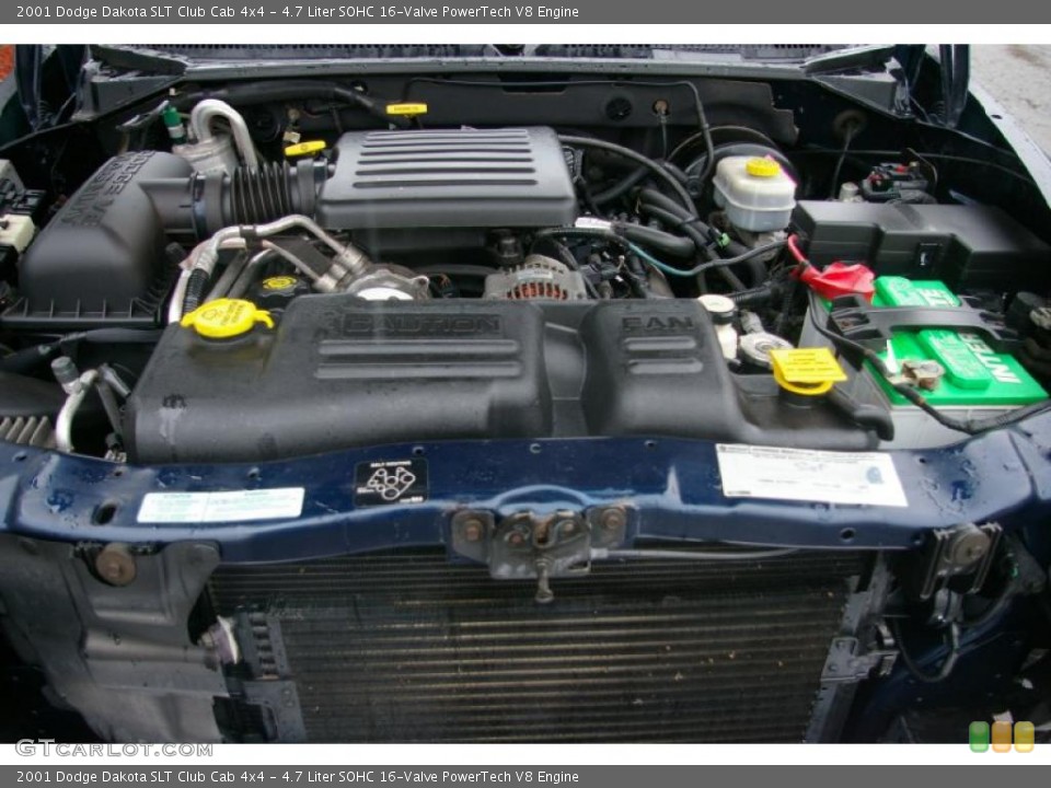 4.7 Liter SOHC 16-Valve PowerTech V8 Engine for the 2001 Dodge Dakota #40746126