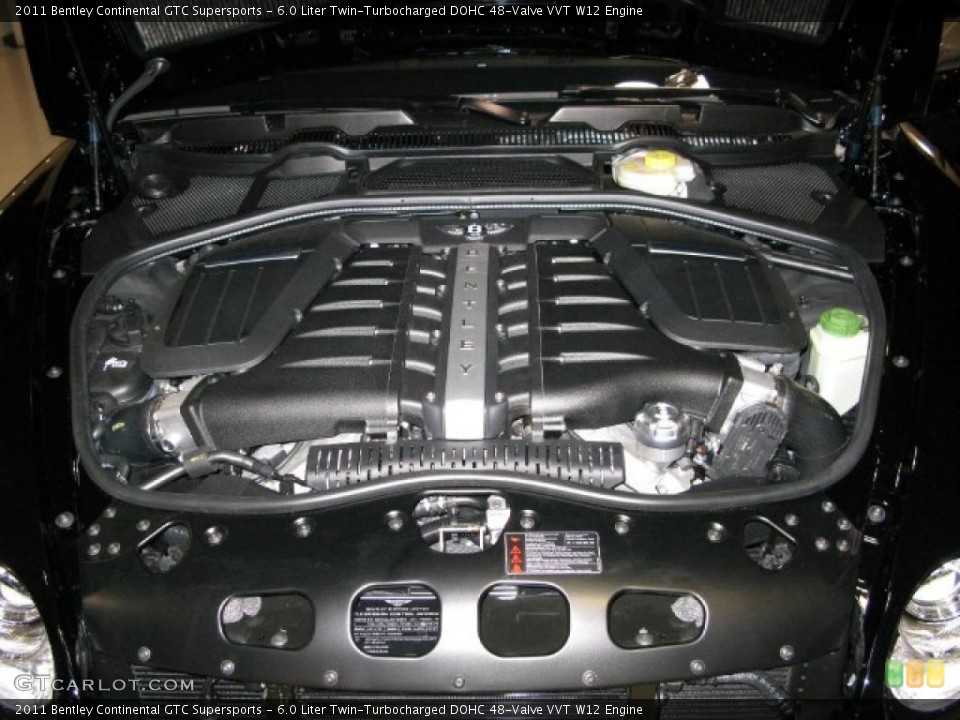 6.0 Liter Twin-Turbocharged DOHC 48-Valve VVT W12 Engine for the 2011 Bentley Continental GTC #40760279