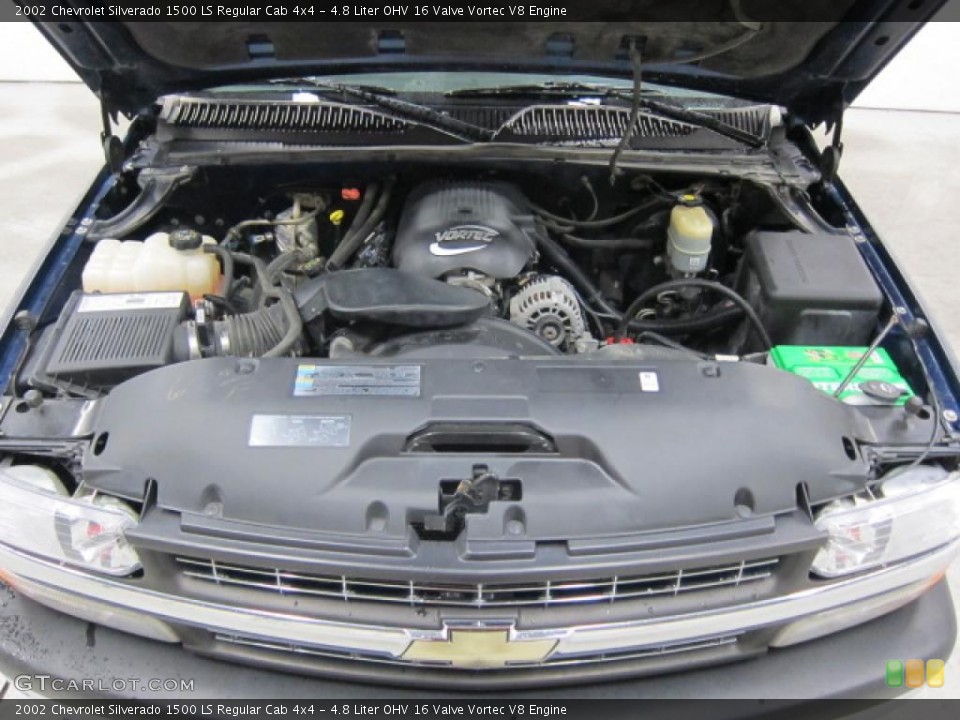 4.8 Liter OHV 16 Valve Vortec V8 Engine for the 2002 Chevrolet Silverado 1500 #40760503