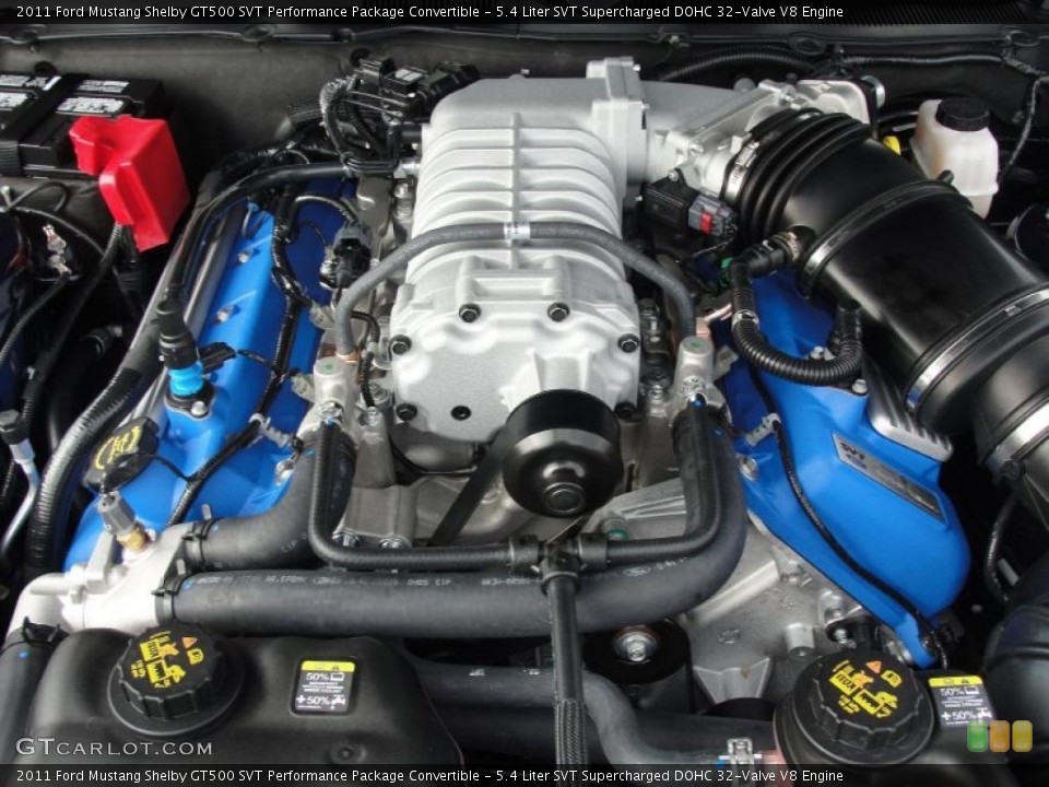 5.4 Liter SVT Supercharged DOHC 32-Valve V8 Engine for the 2011 Ford Mustang #40789319