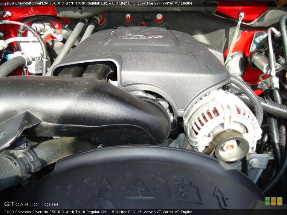 6.0 Liter OHV 16-Valve VVT Vortec V8 Engine for the 2009 Chevrolet Silverado 2500HD #40791014