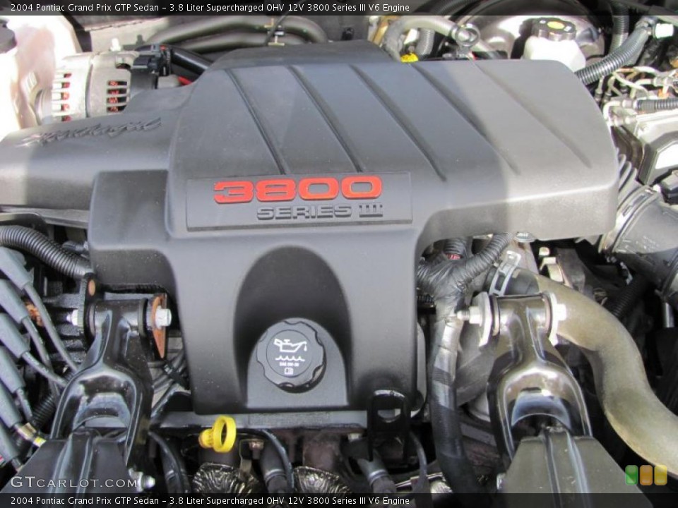 3.8 Liter Supercharged OHV 12V 3800 Series III V6 Engine for the 2004 Pontiac Grand Prix #40811375