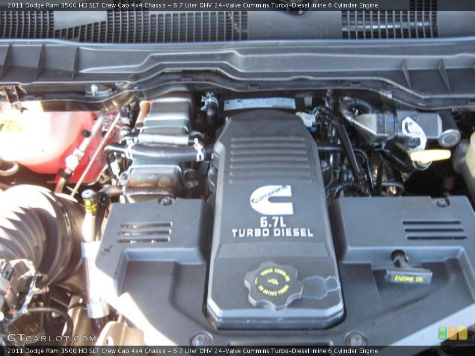 6.7 Liter OHV 24-Valve Cummins Turbo-Diesel Inline 6 Cylinder Engine for the 2011 Dodge Ram 3500 HD #40843513