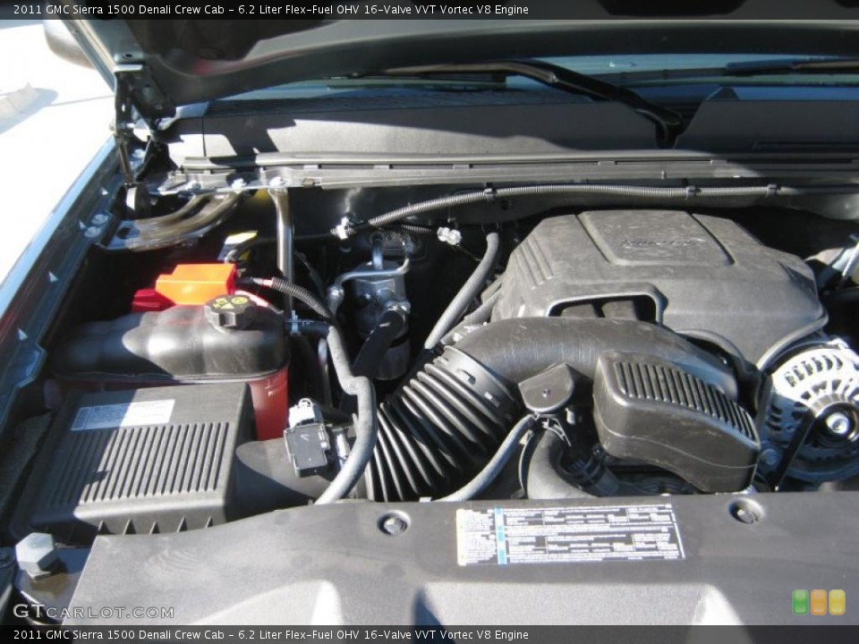 6.2 Liter Flex-Fuel OHV 16-Valve VVT Vortec V8 Engine for the 2011 GMC Sierra 1500 #40850137