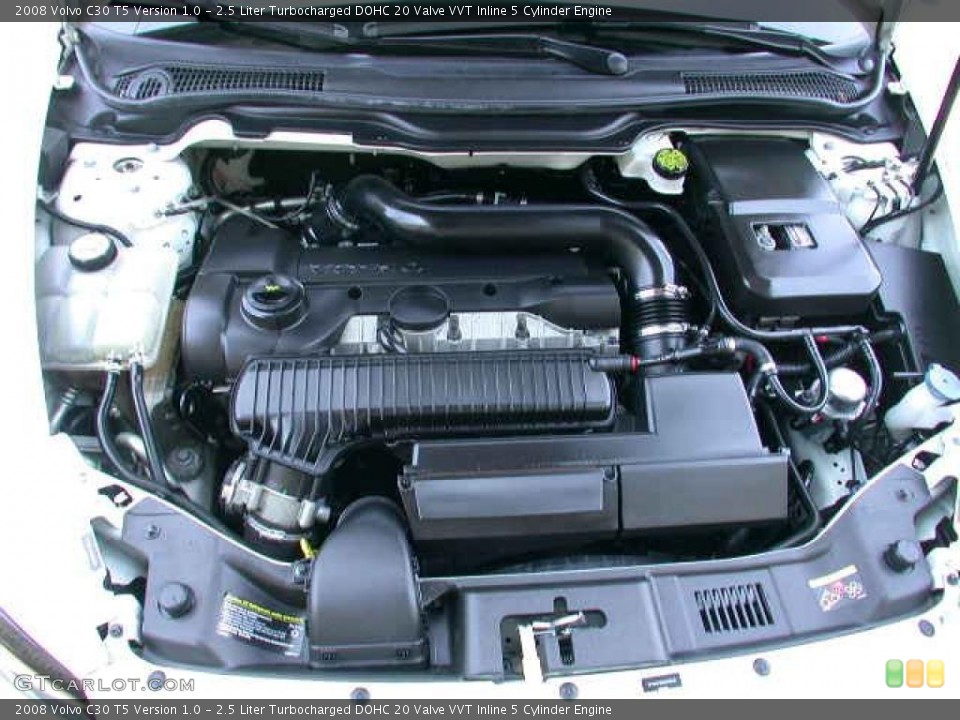 2.5 Liter Turbocharged DOHC 20 Valve VVT Inline 5 Cylinder Engine for the 2008 Volvo C30 #40853305