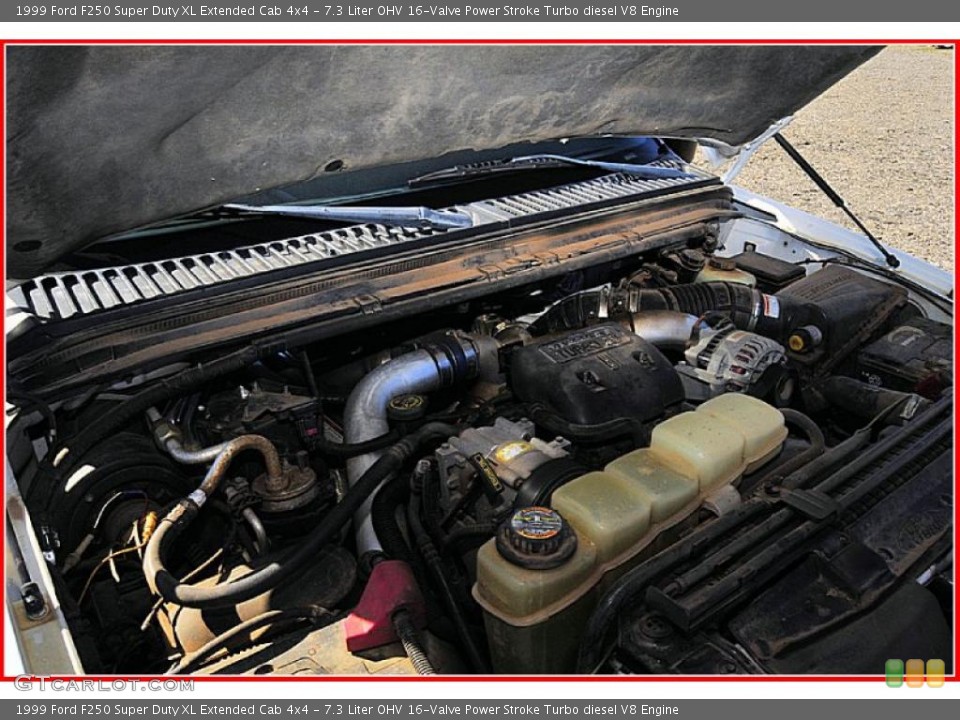 7.3 Liter OHV 16-Valve Power Stroke Turbo diesel V8 Engine for the 1999 Ford F250 Super Duty #40868848