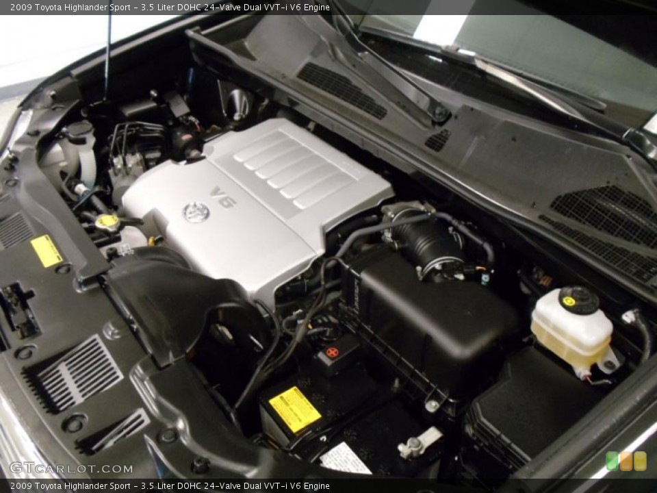 3.5 Liter DOHC 24-Valve Dual VVT-i V6 Engine for the 2009 Toyota Highlander #40872962